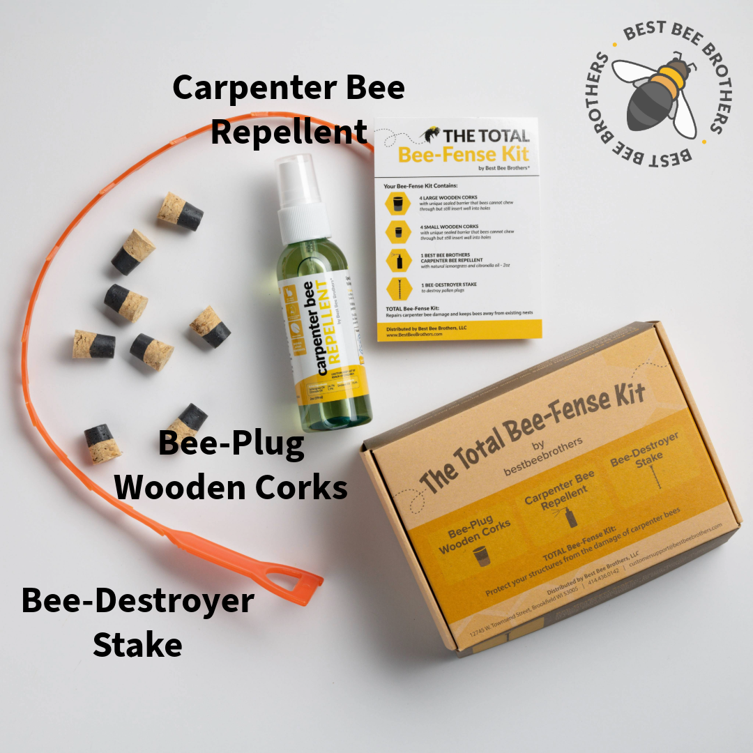 Ultimate Pro Black Roof Carpenter Bee Trap Repair Kit Replacement Parts (4 pcs)