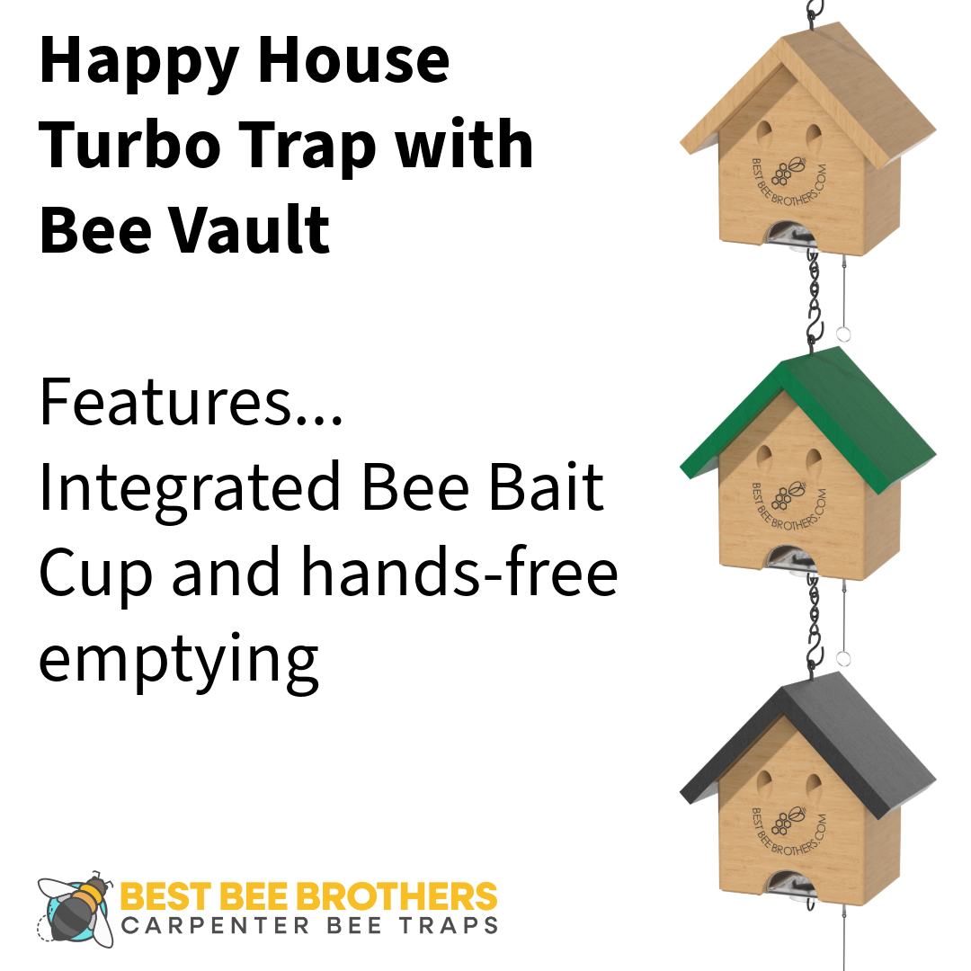 Carpenter Bee Turbo Trap Happy House with Bee Vault