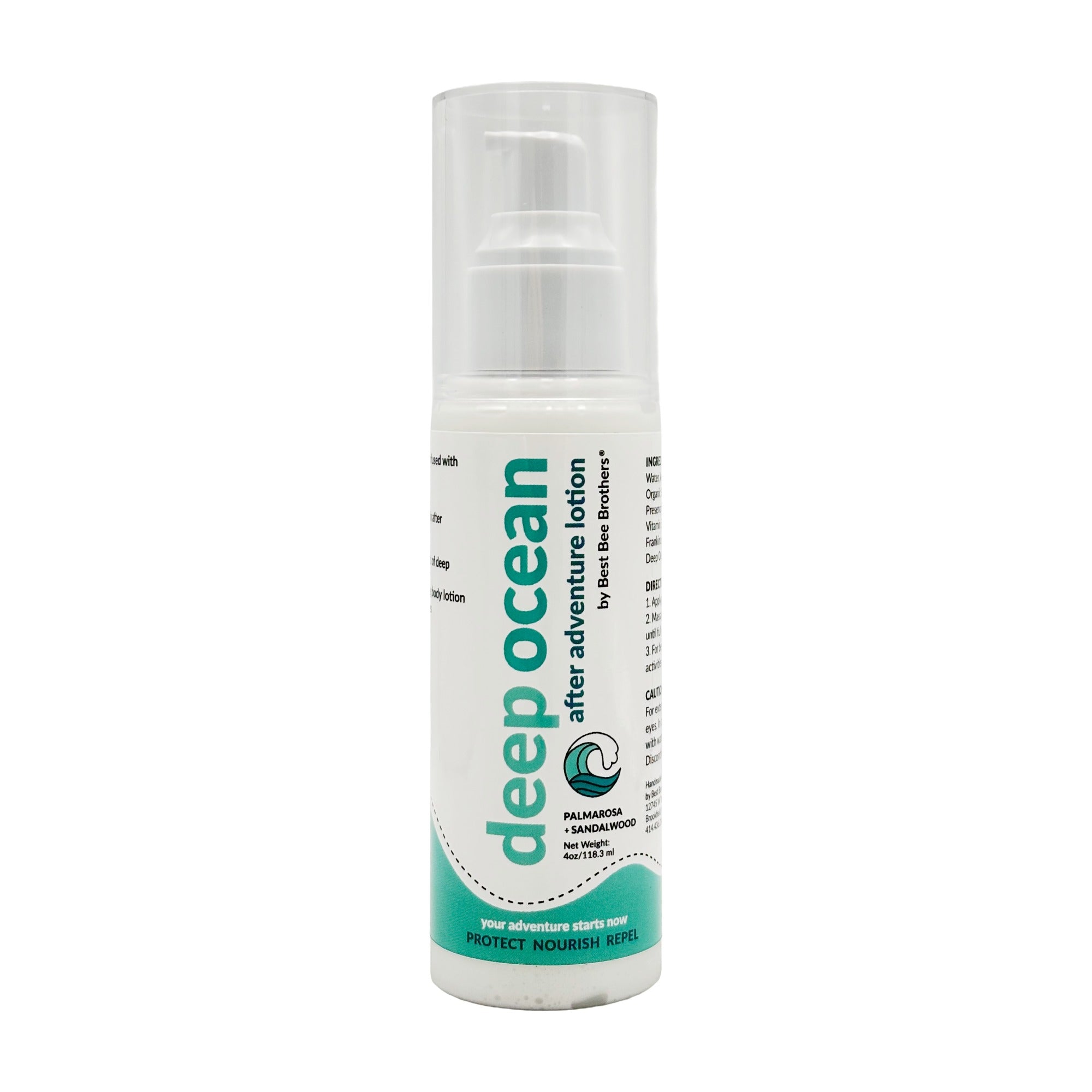 Deep Ocean After Adventure Lotion with Palmarosa + Sandalwood