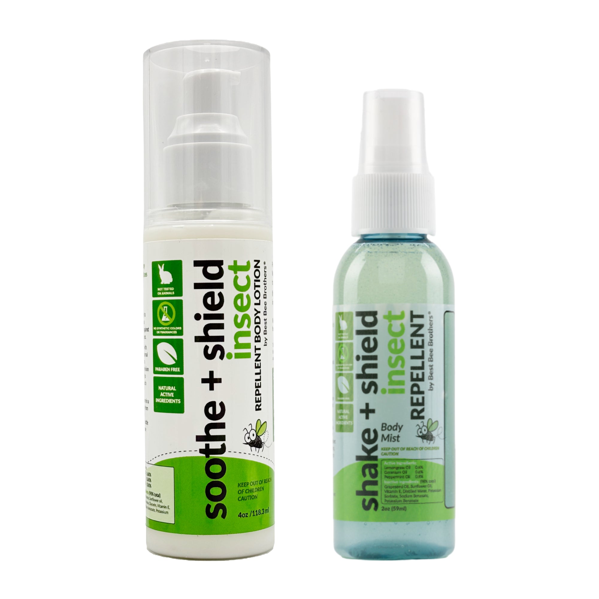 Mosquito Repellent – Body Mist and Lotion, 2oz + 4oz Combo