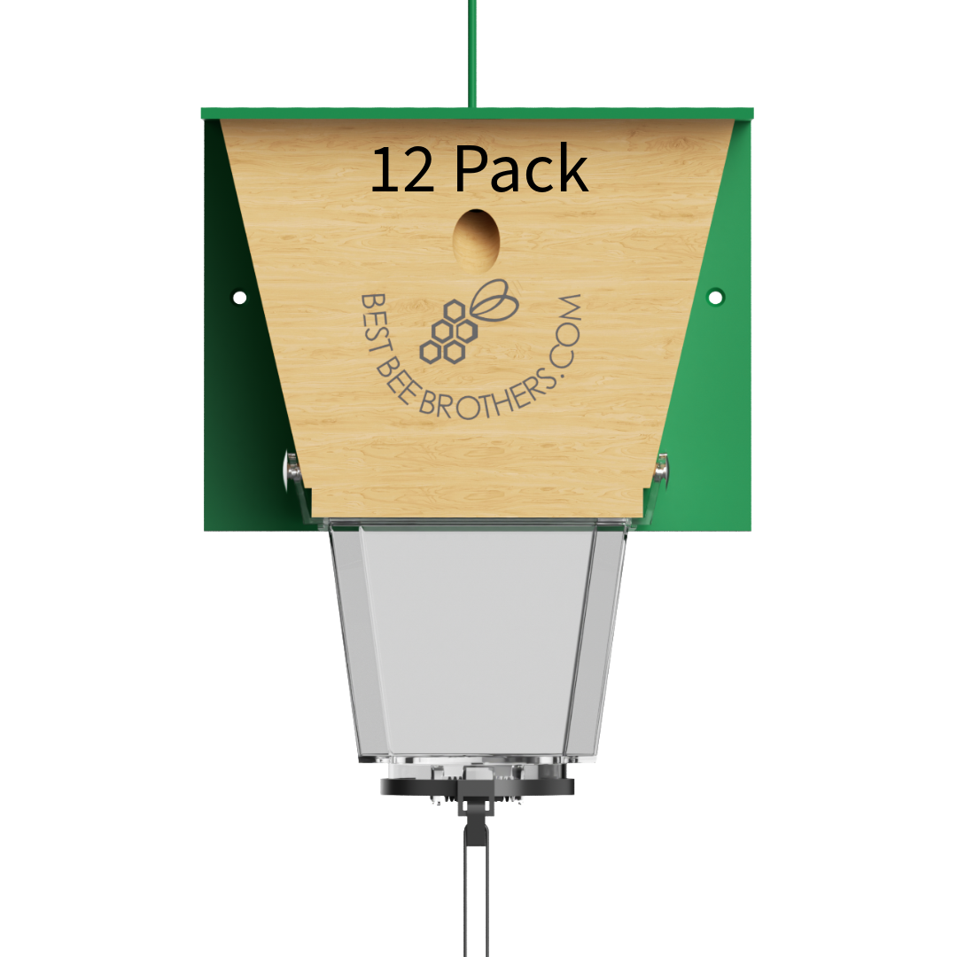 Ultimate Pro, Carpenter Bee Trap with Bee Vault and Extra Large External Receptacle