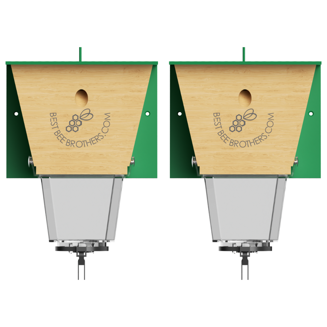 Ultimate Pro, Carpenter Bee Trap with Bee Vault and Extra Large External Receptacle