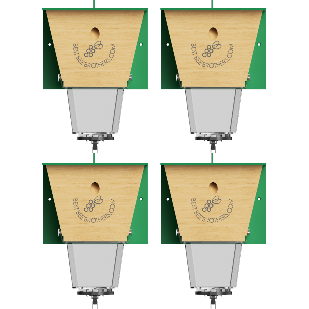 Ultimate Pro, Carpenter Bee Trap with Bee Vault and Extra Large External Receptacle