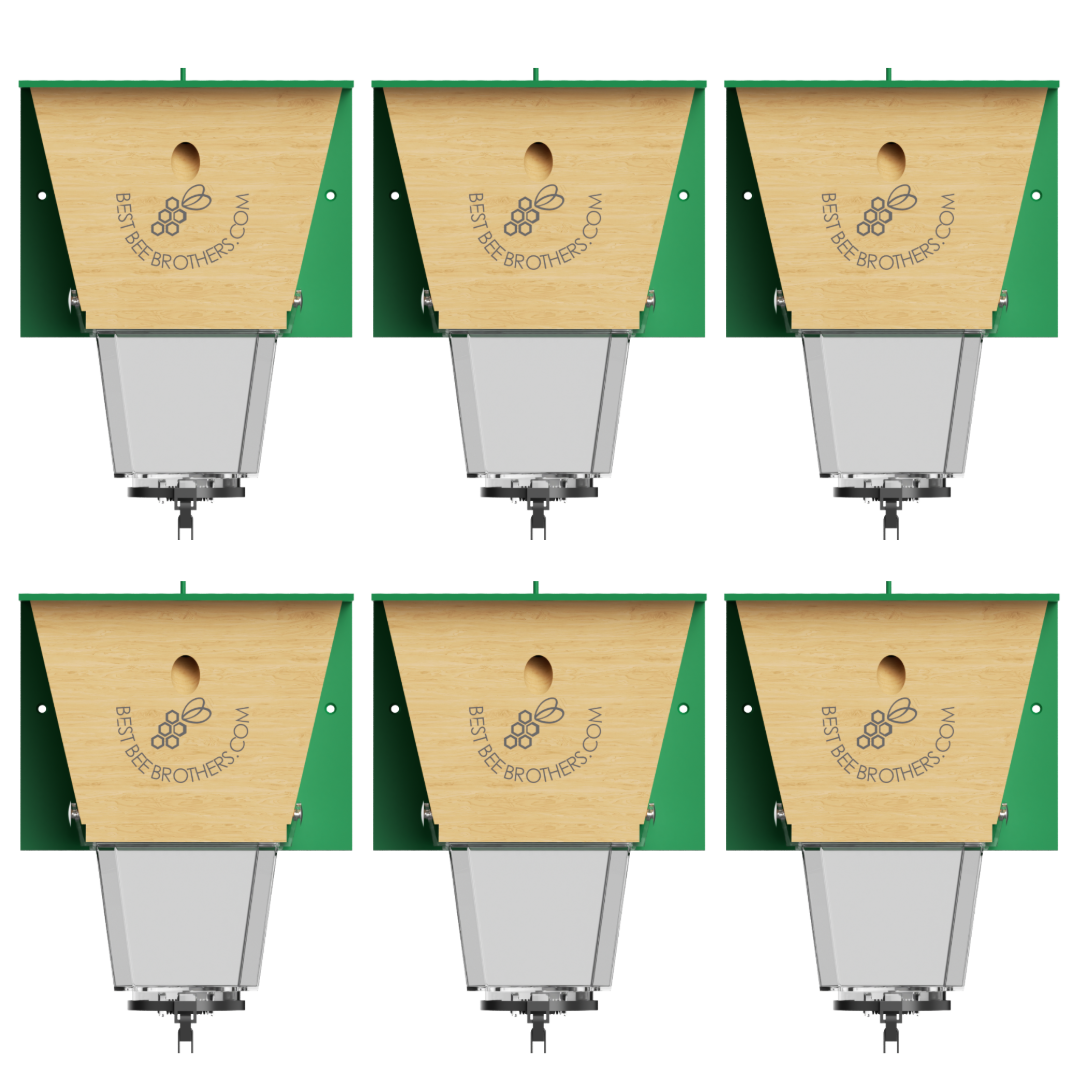 Ultimate Pro, Carpenter Bee Trap with Bee Vault and Extra Large External Receptacle