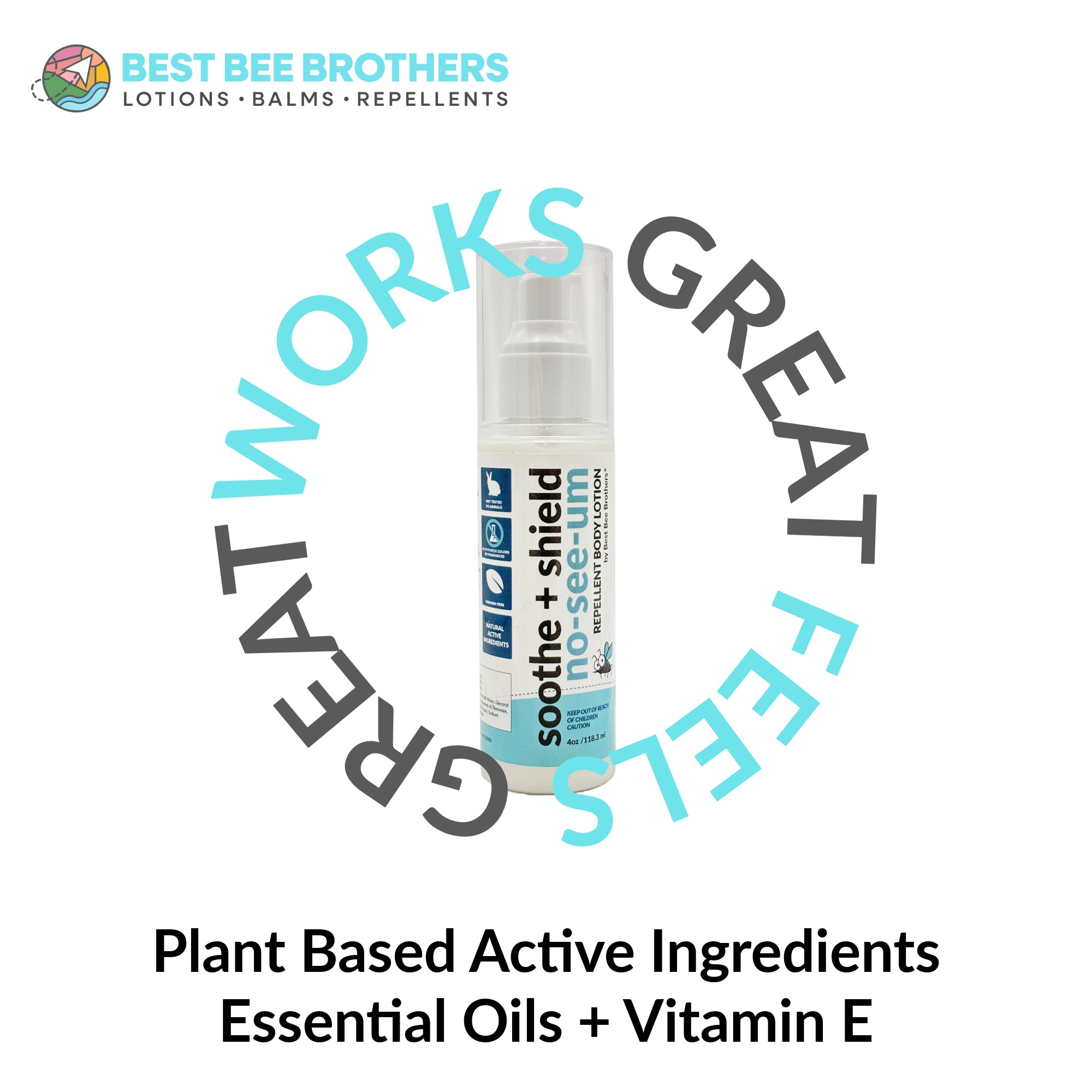 Soothe + Shield No-See-Ums Repellent – Body Lotion, Best Bee Brothers