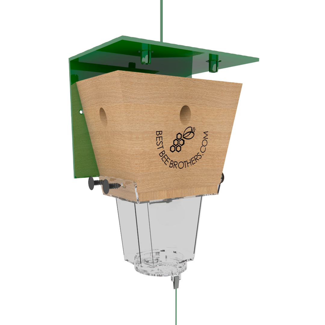 Ultimate Pro, Carpenter Bee Trap with Bee Vault and Extra Large External Receptacle