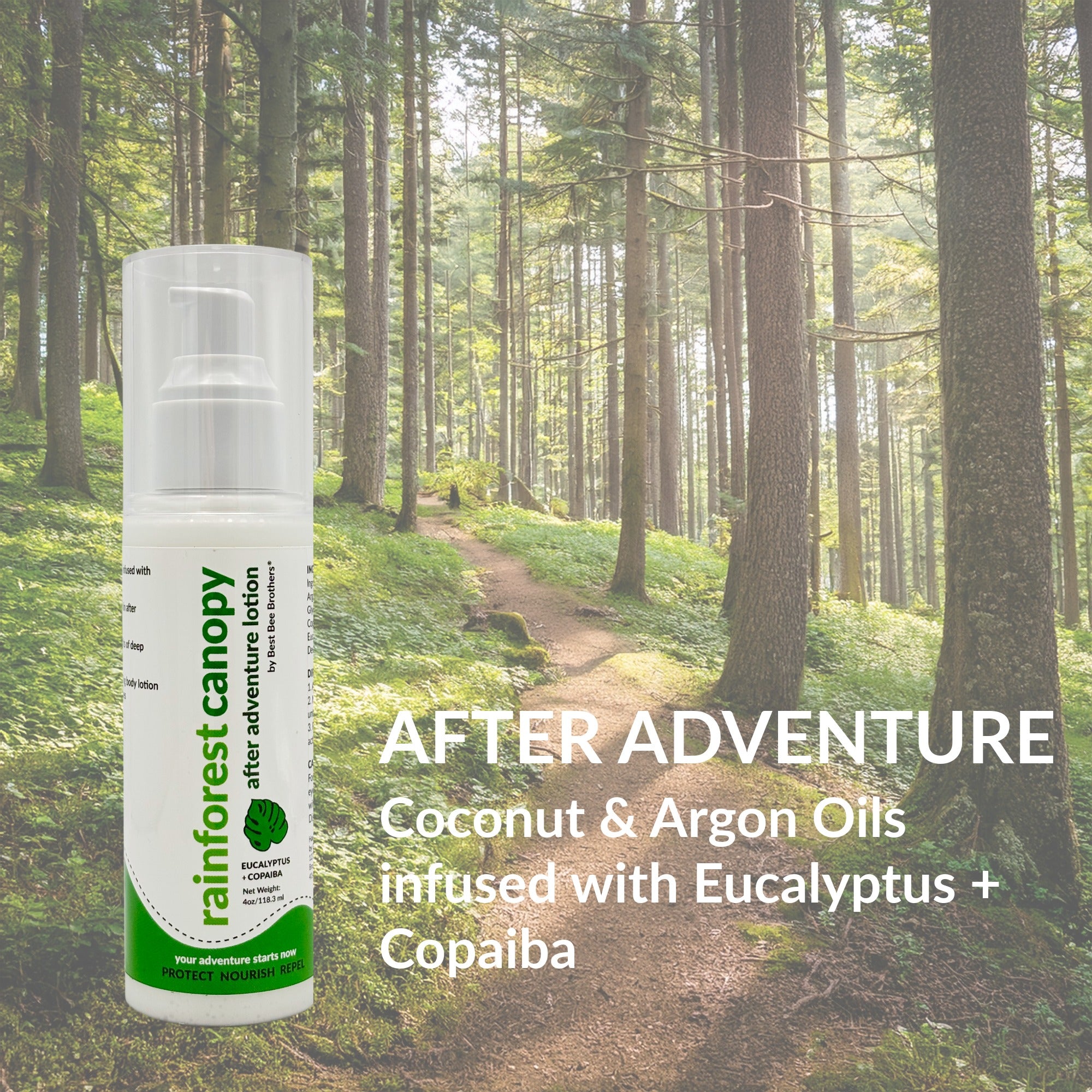 Rainforest Canopy After Adventure Lotion with Eucalyptus + Copaiba