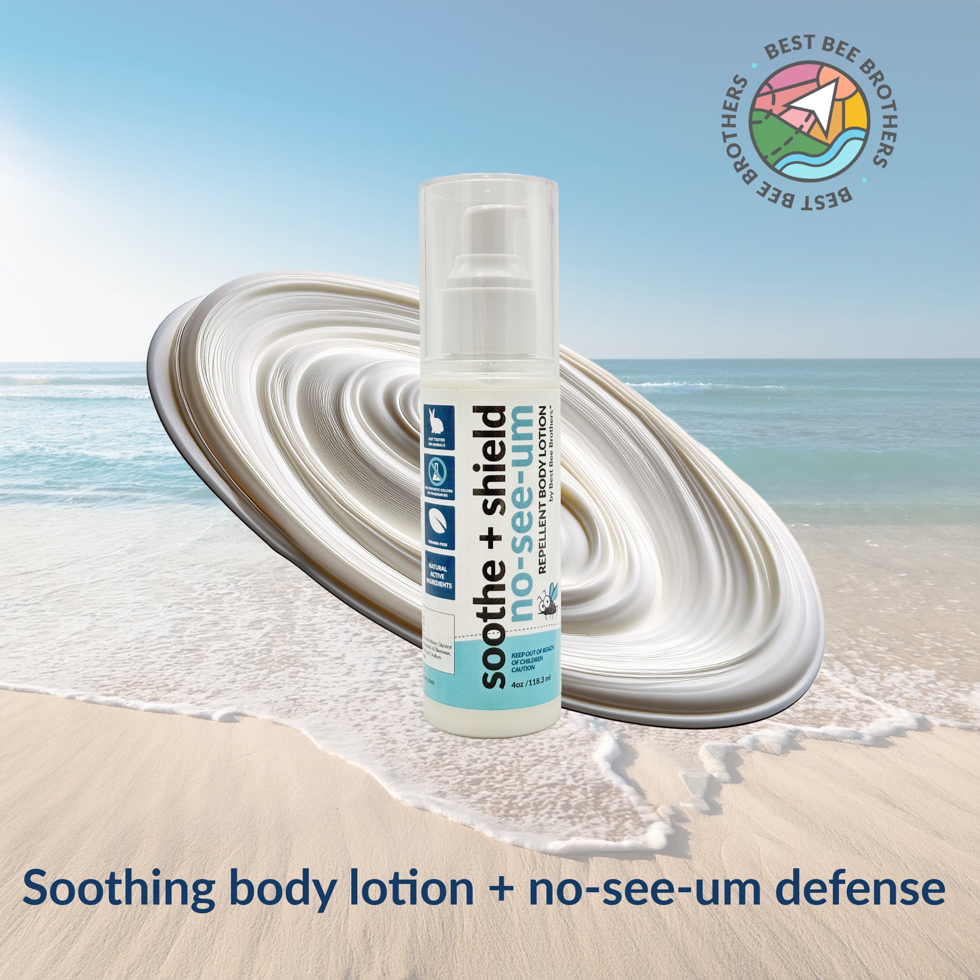 Soothe + Shield No-See-Ums Repellent – Body Lotion, 4oz