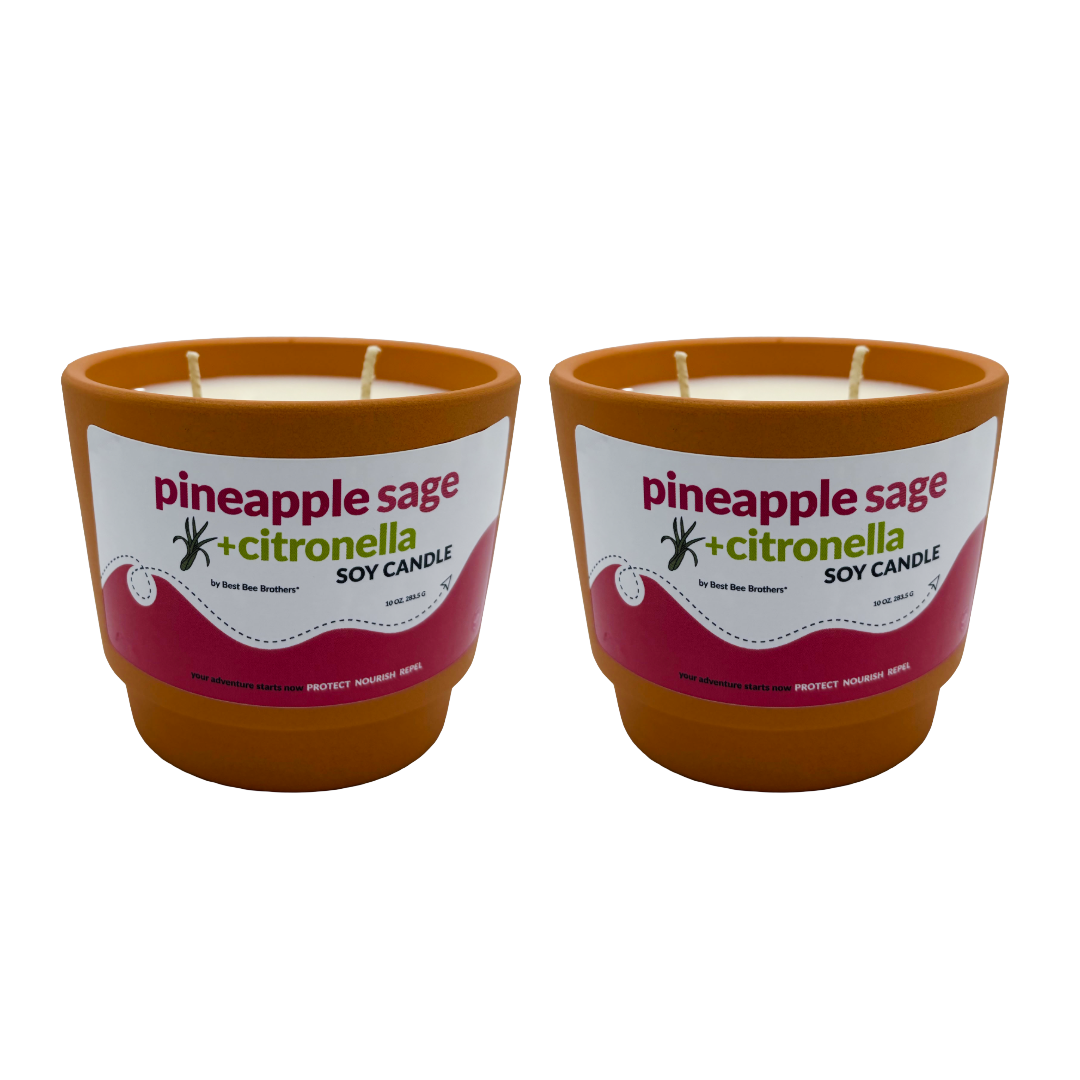 Hand Poured Citronella Soy Candles - Clean-Burning, Summer Scents, 3oz Glass Jar or 10oz Terracotta Pot