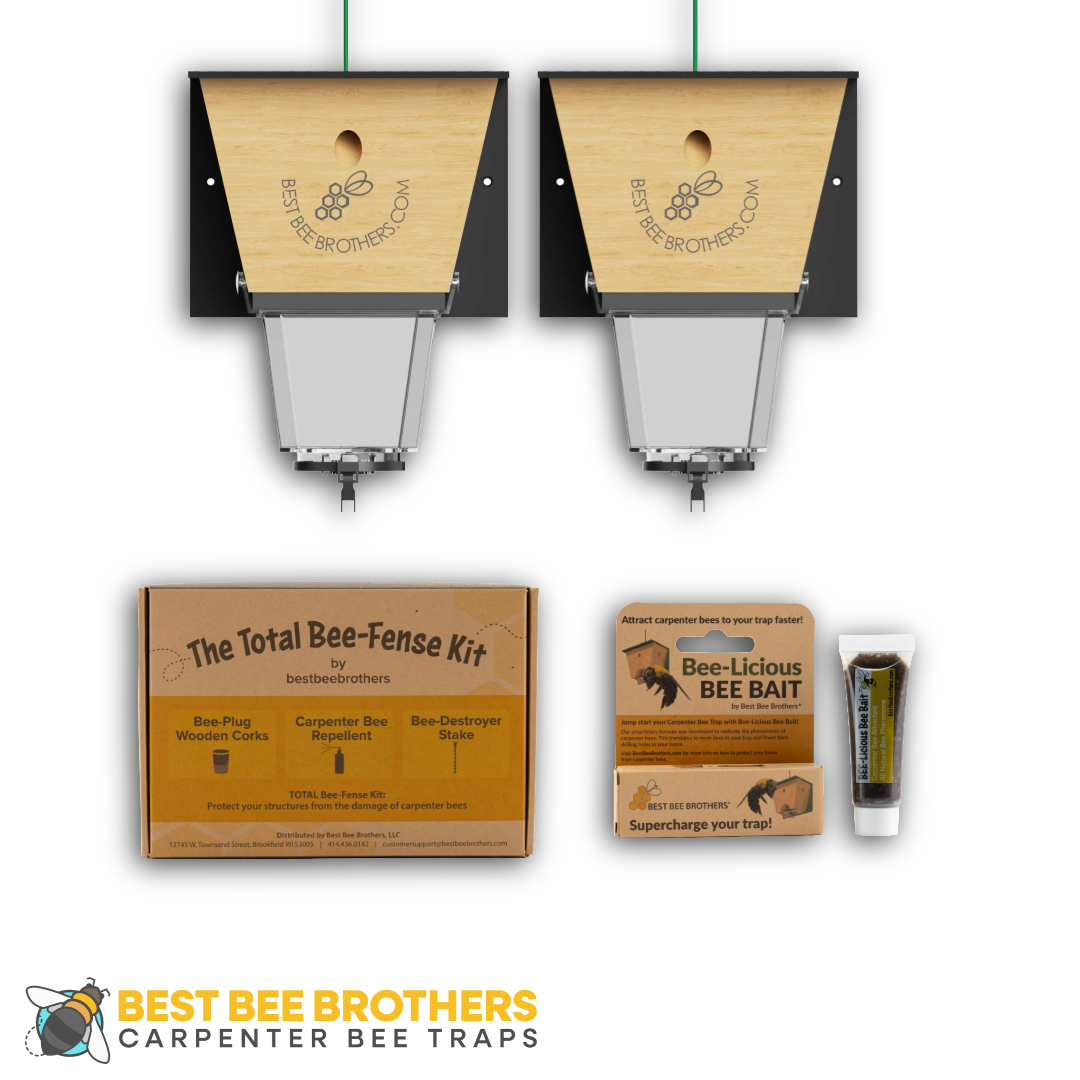 Ultimate Pro Black Roof Carpenter Bee Trap Repair Kit Replacement Parts (4 pcs)