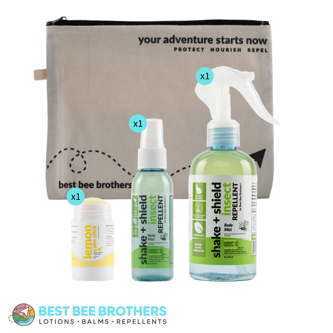 Shake & Shield Mosquito Repellent, Treeline Tranquil - Adventure Kit - 4 pcs
