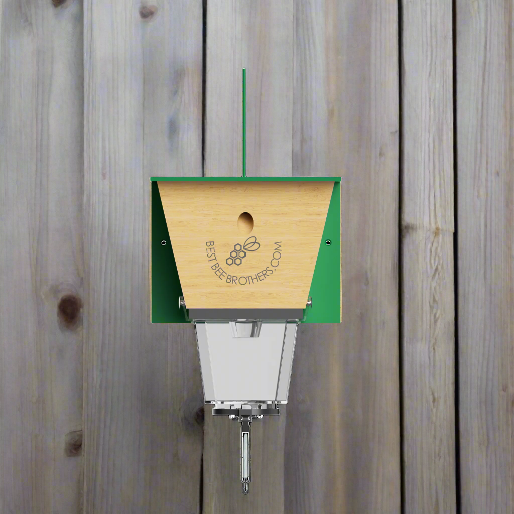 Ultimate Pro with Color Roof, Carpenter Bee Trap with Bee Vault and Extra Large External Receptacle
