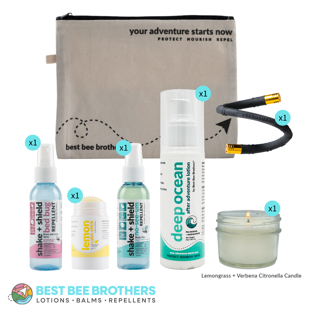 Shake & Shield Bed Bug and No-See-Um Repellent - The Weekender Adventure Kit (7 pcs)
