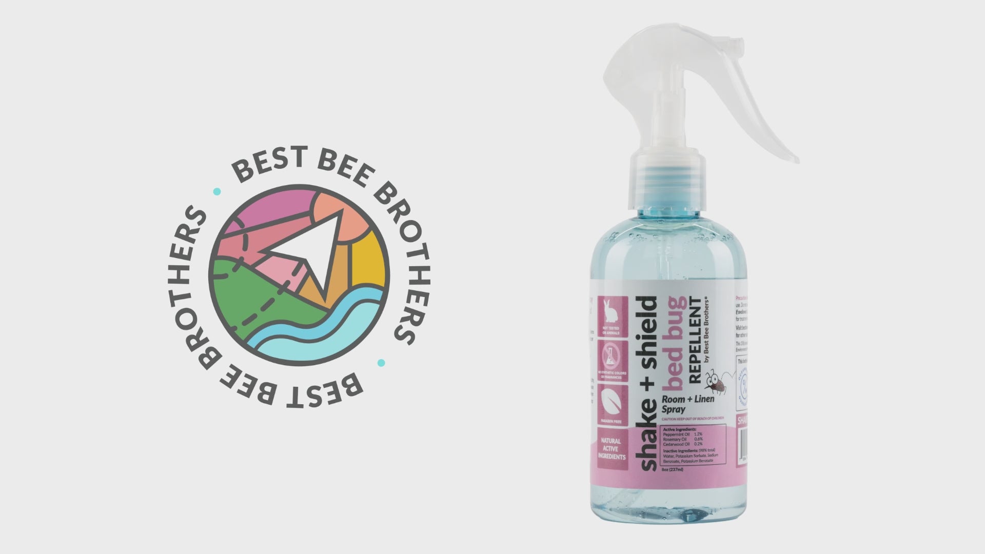 Shake + Shield Bed Bug Repellent – Room & Linen Spray