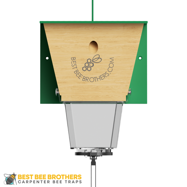 Ultimate Pro, Carpenter Bee Trap with Bee Vault and Extra Large Extern