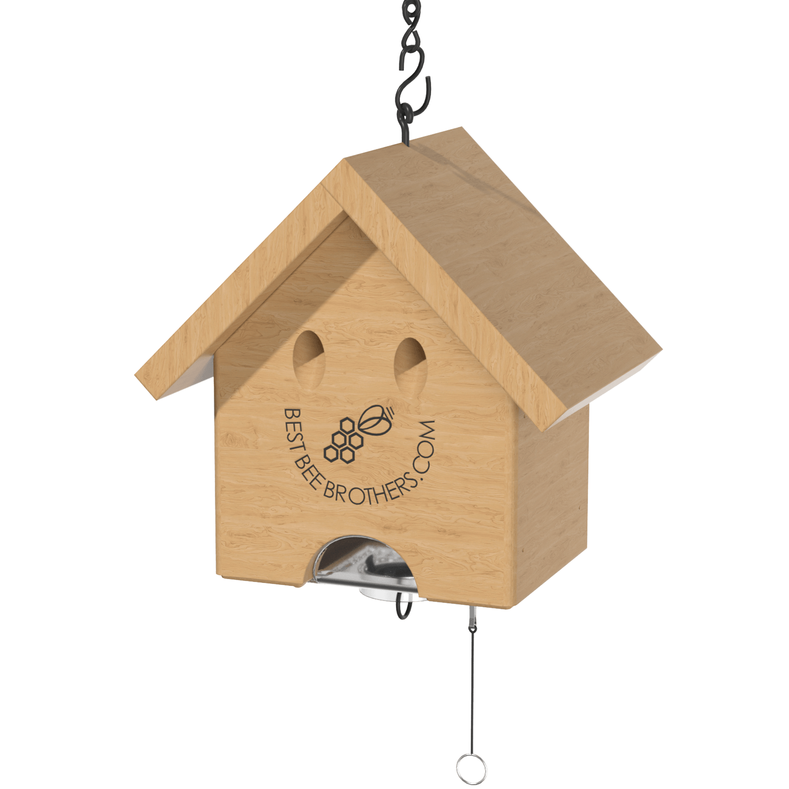 Carpenter Bee Turbo Trap Happy House with Bee Vault - Natural Roof