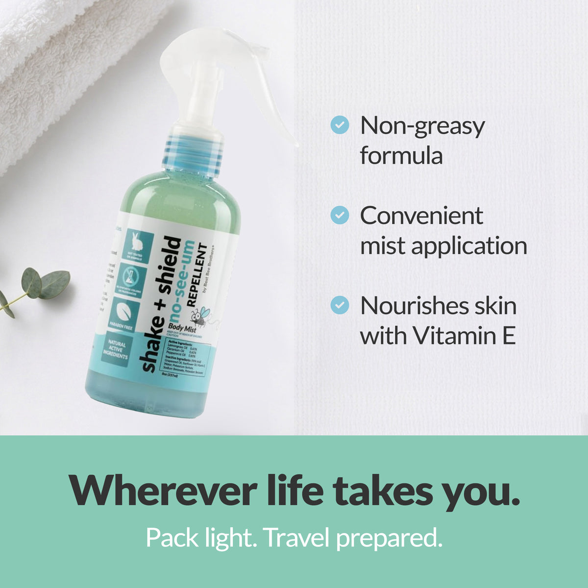 Shake + Shield No-See-Ums Repellent – Body Mist