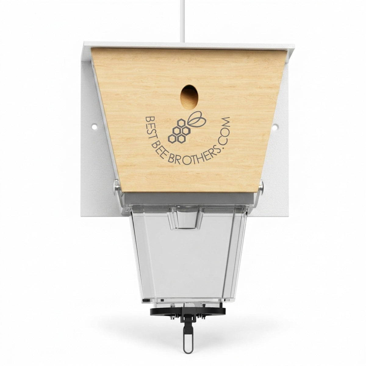 Ultimate Pro with Color Roof, Carpenter Bee Trap with Bee Vault and Extra Large External Receptacle