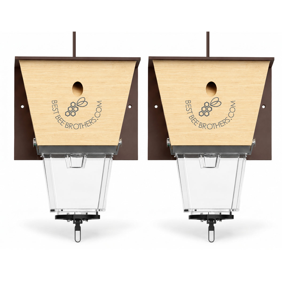 Ultimate Pro with Color Roof, Carpenter Bee Trap with Bee Vault and Extra Large External Receptacle