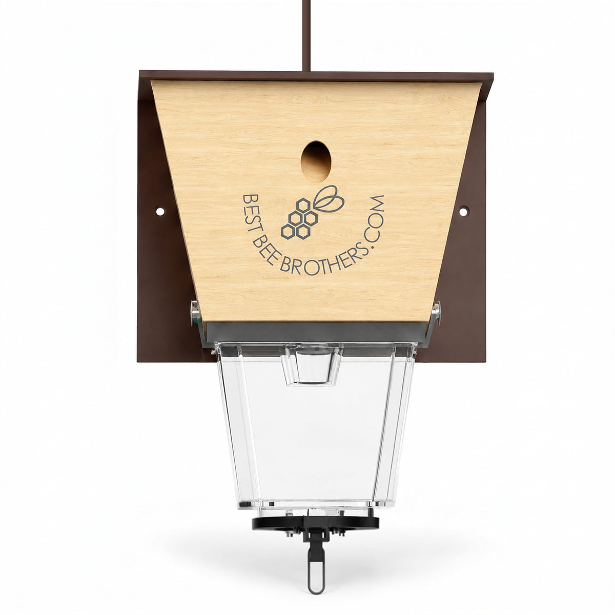 Ultimate Pro with Color Roof, Carpenter Bee Trap with Bee Vault and Extra Large External Receptacle