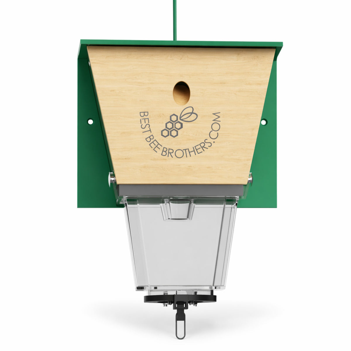 Ultimate Pro with Color Roof, Carpenter Bee Trap with Bee Vault and Extra Large External Receptacle