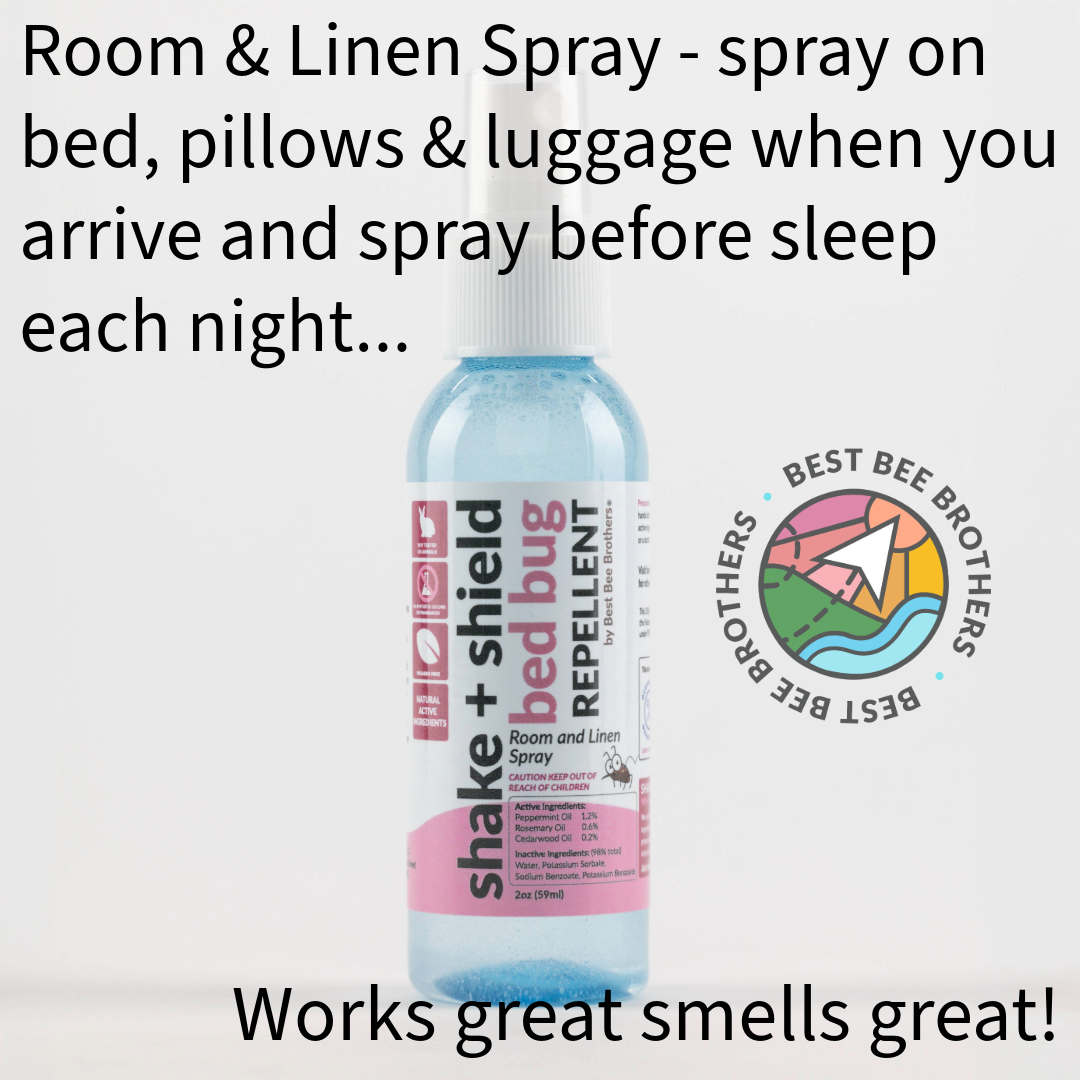 Shake + Shield Bed Bug Repellent – Room & Linen Spray - Combo Pack