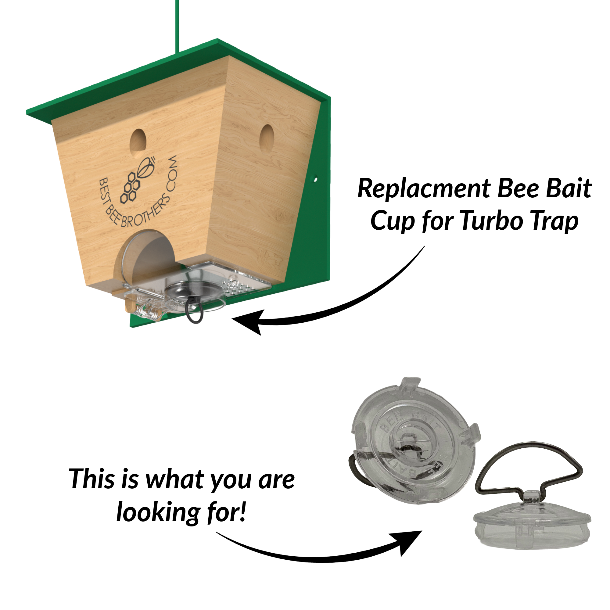 Replacement Part - Bee Bait Cup *PLASTIC*