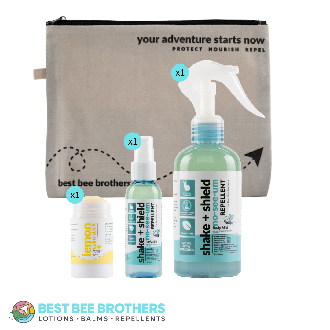 Shake & Shield No-See-Um Repellent, Adventure Kit - 4 pcs