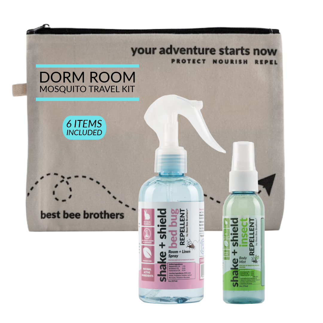 Shake & Shield Bed Bug & Mosquito Repellent - Dorm Room Essentials, Adventure Kit (6 pcs)