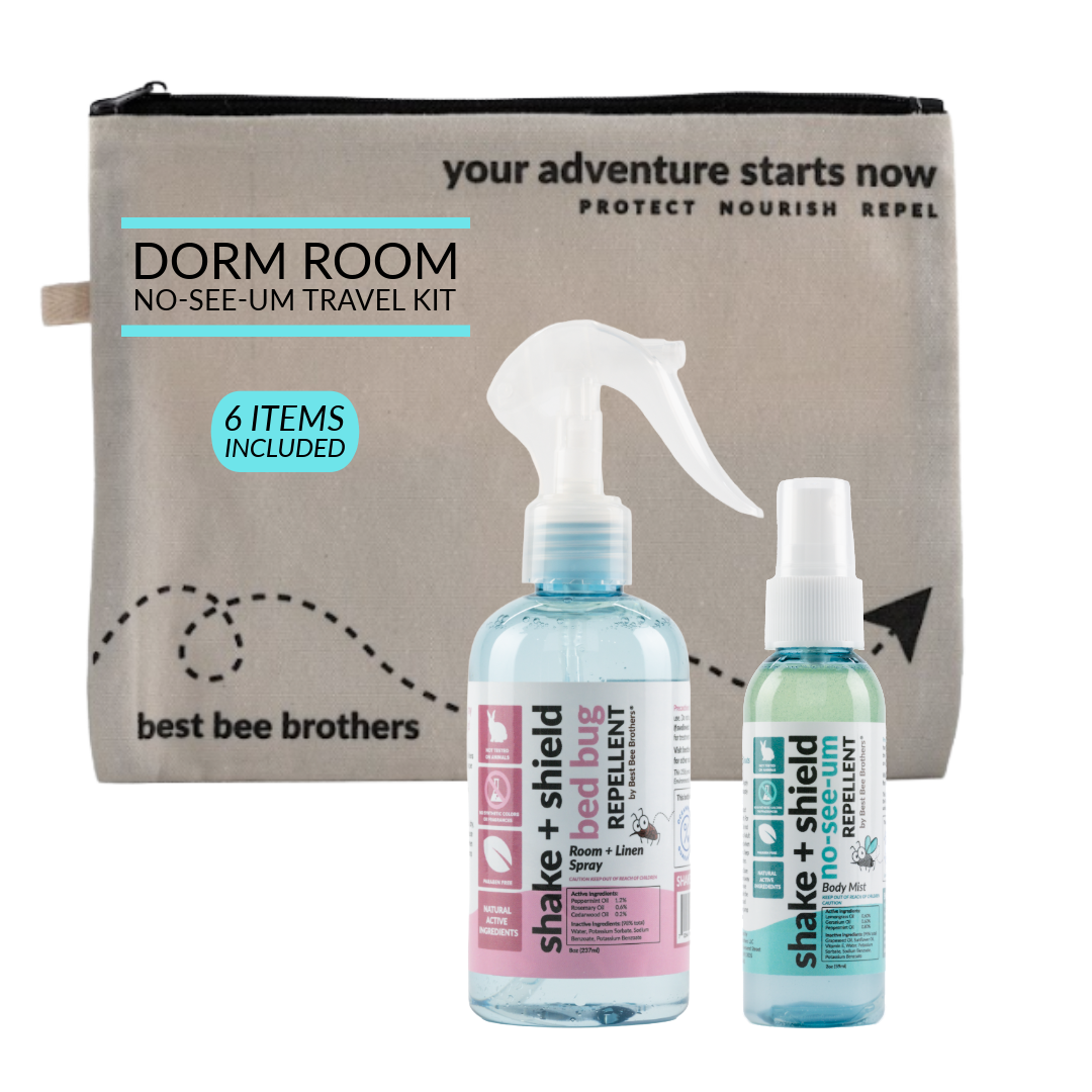 Shake & Shield Bed Bug & No-See-Um Repellent - Dorm Room Essentials, Adventure Kit (6 pcs)