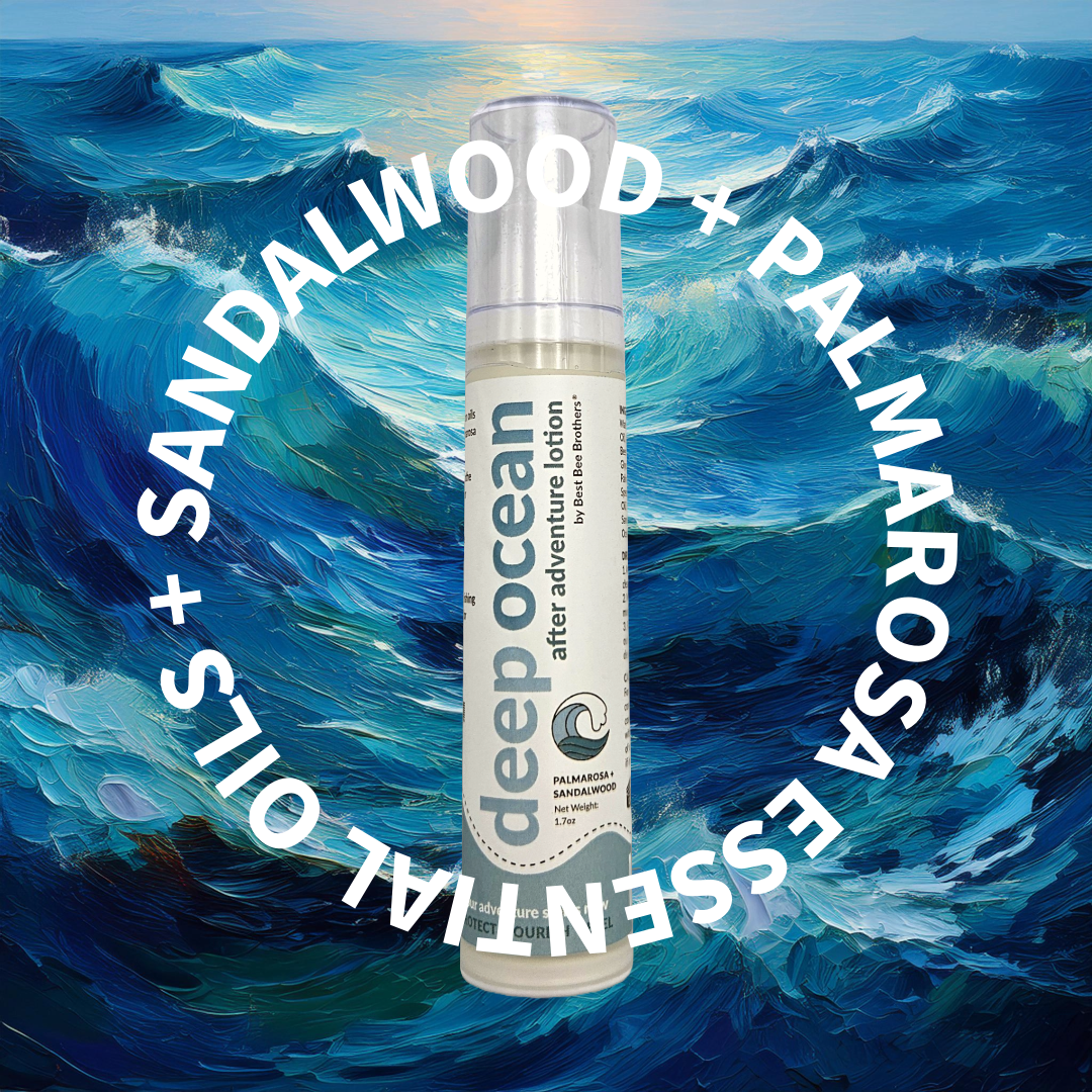 Deep Ocean After Adventure Lotion with Palmarosa + Sandalwood