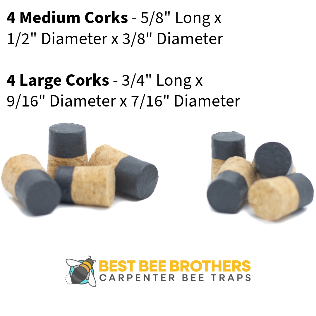 Hand Dipped Wooden Corks 8 Pack