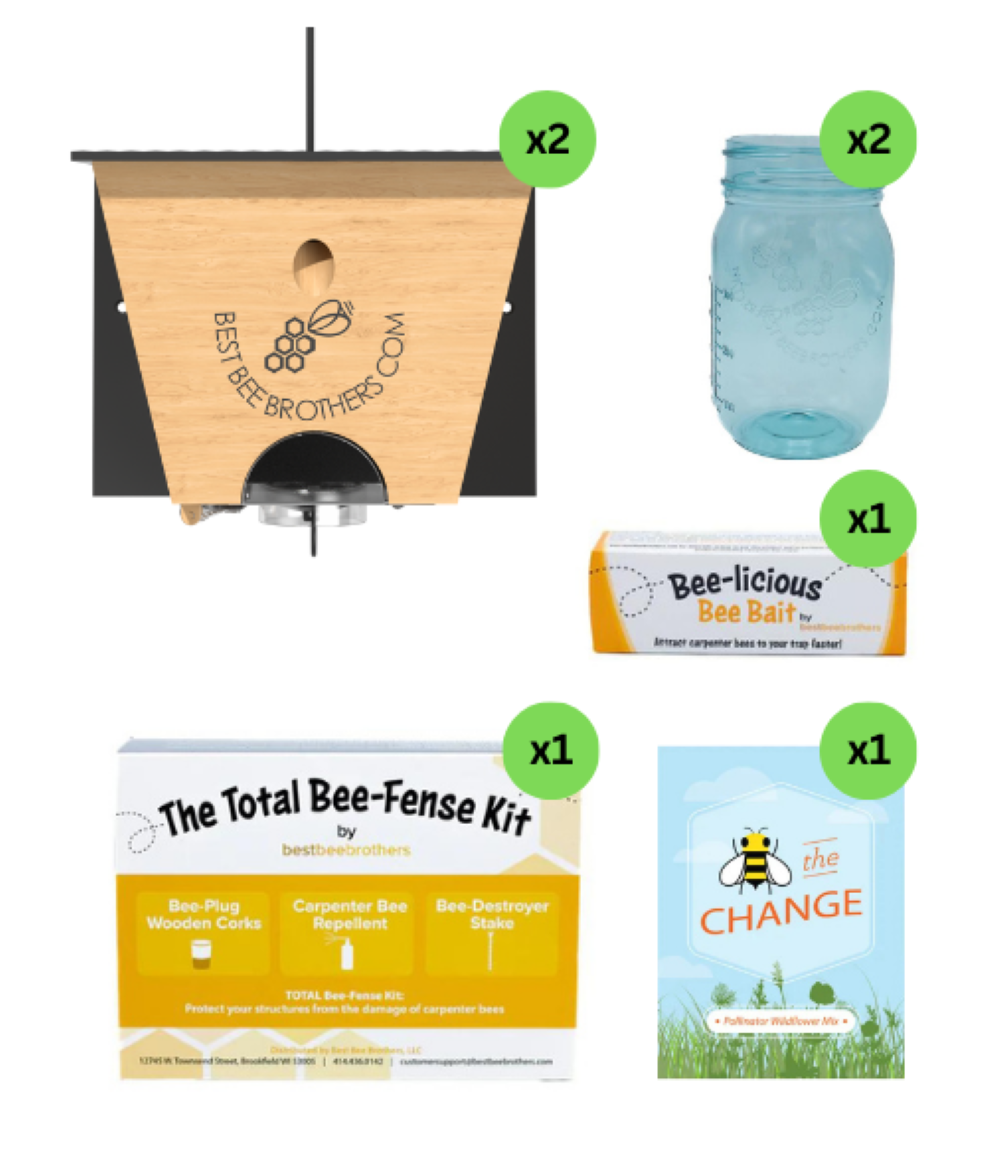 Carpenter Bee Turbo Trap Designer Gift Box | Best Bee Brothers Carpenter Bee Turbo Trap Designer Gift Box | Best Bee Brothers