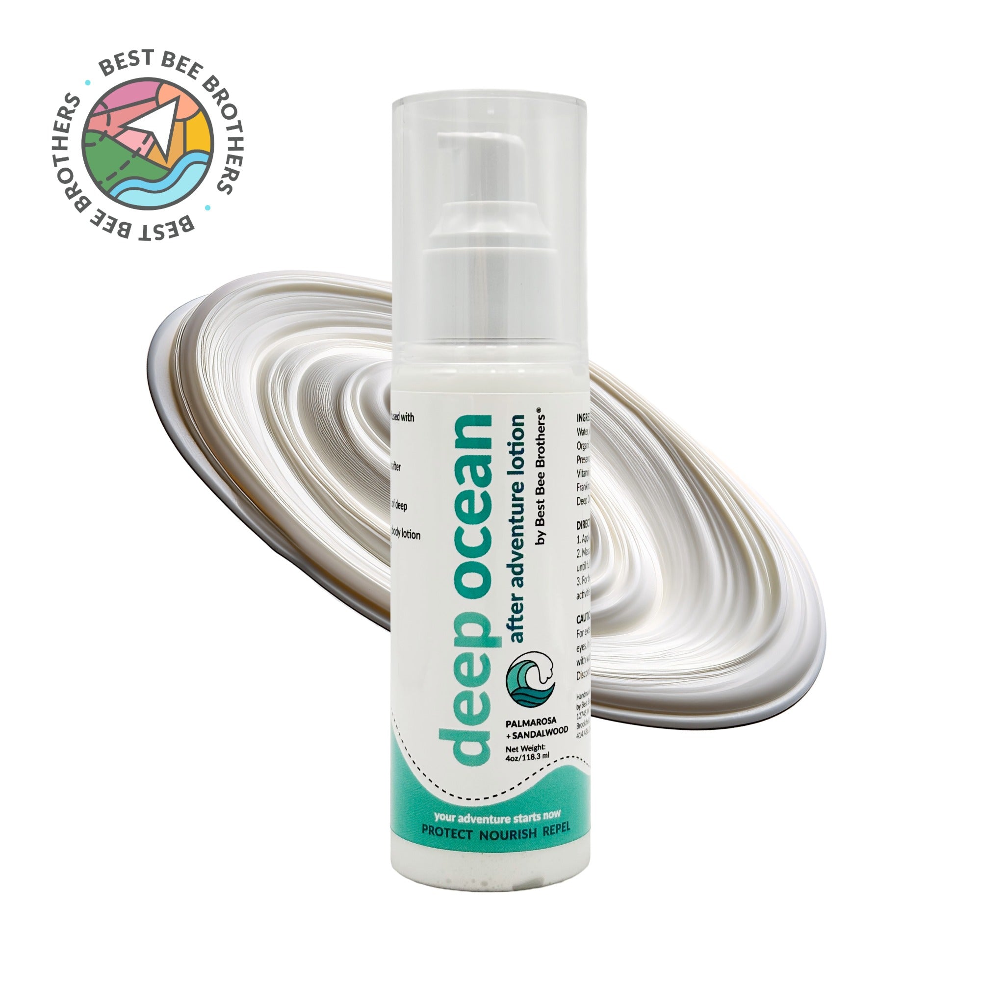 Deep Ocean After Adventure Lotion with Palmarosa + Sandalwood