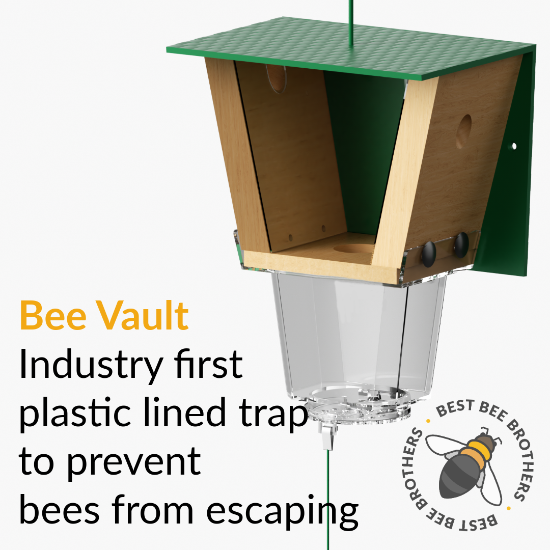 Ultimate Pro, Carpenter Bee Trap with Bee Vault and Extra Large External Receptacle