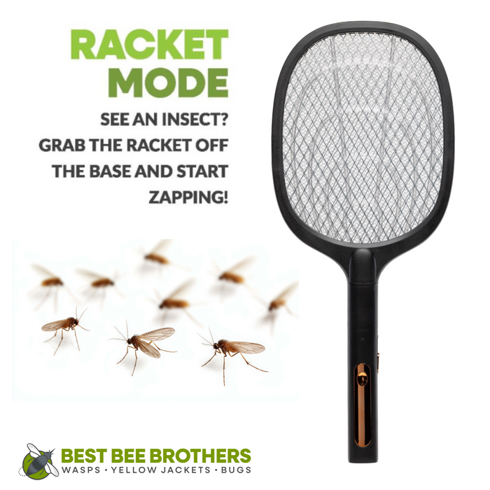 Trap Racket ZAP! 2-in-1 Insect Zap Racket + Trap
