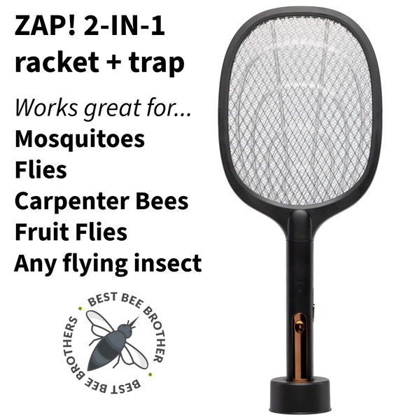 ZAP! 2-in-1 Insect Zap Racket + Trap