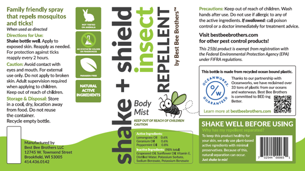 Shake + Shield Insect Repellent – Body Mist