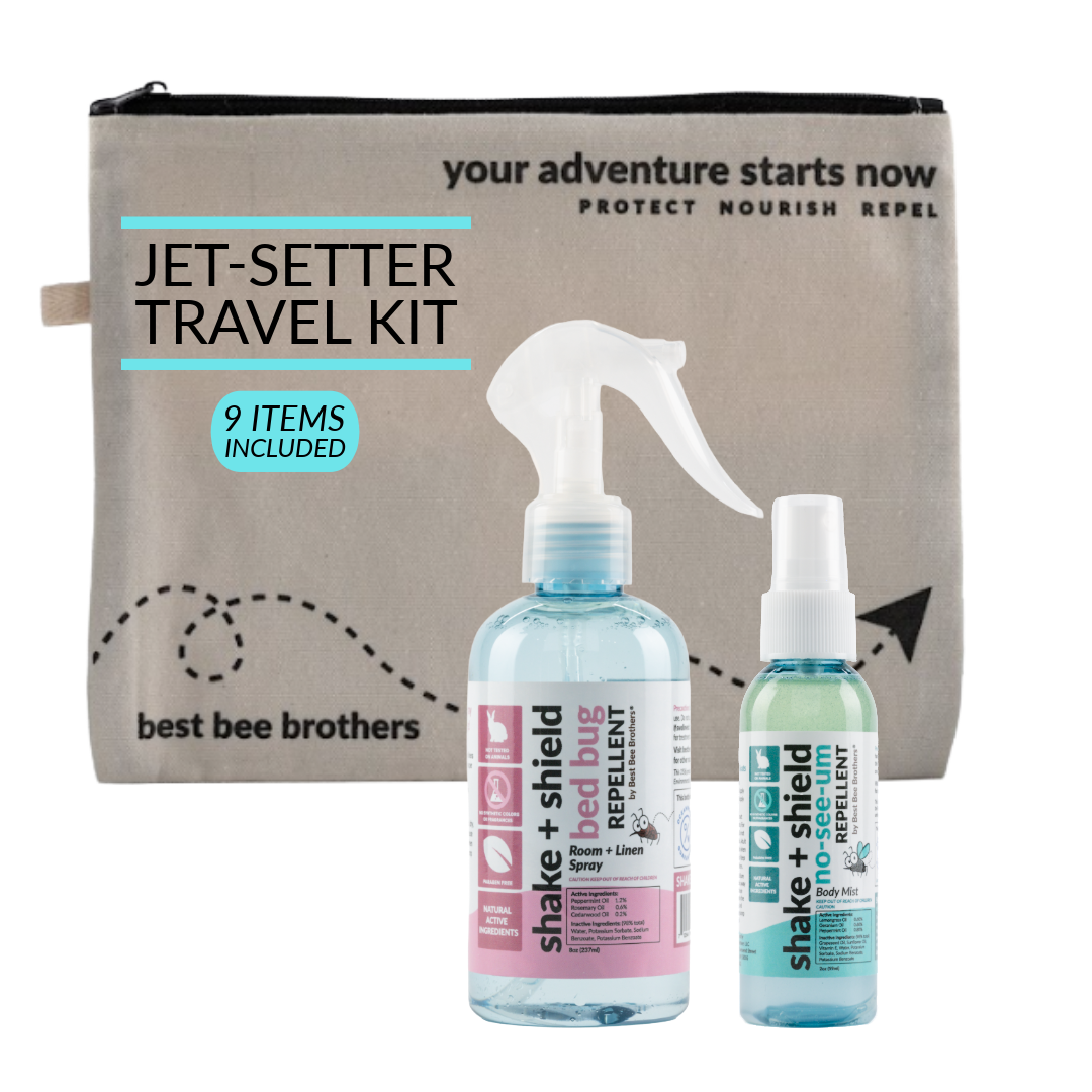Shake & Shield Bed Bug and No-See-Um Repellent - The Jet-Setter Adventure Kit (9 pcs)