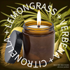 Lemongrass + Verbena  Citronella Soy Candle