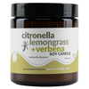 Lemongrass + Verbena  Citronella Soy Candle