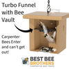 Carpenter Bee Pine Turbo Trap with Bee Vault