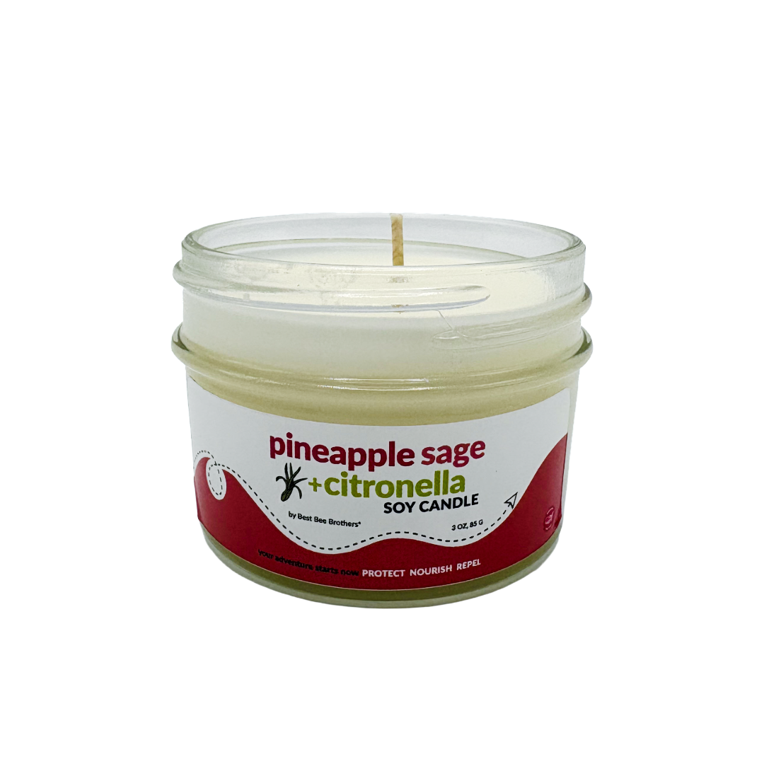Hand Poured Citronella Soy Candles - Clean-Burning, Summer Scents, 3oz Glass Jar or 10oz Terracotta Pot