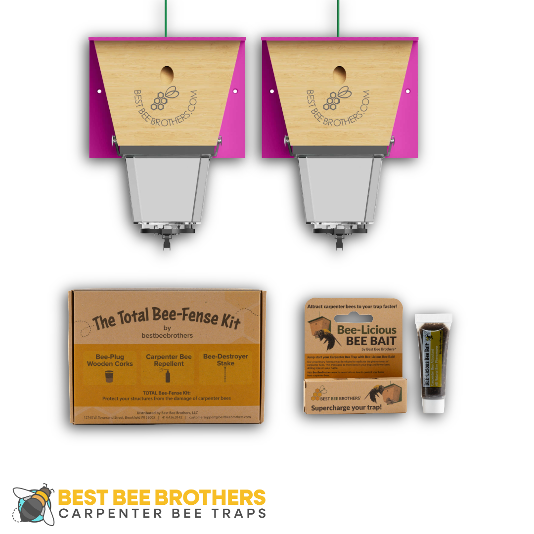 Ultimate Pro Pink Roof Carpenter Bee Trap Repair Kit Replacement Parts (4 pcs)