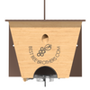 Carpenter Bee Turbo Trap 2.0 with Bee Vault - Brown Roof