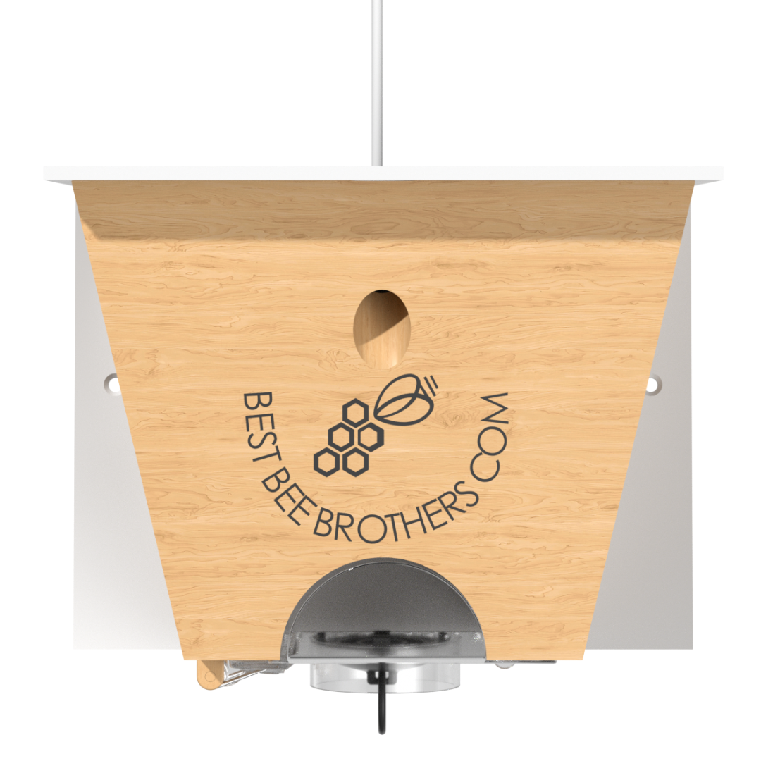 Carpenter Bee Turbo Trap 2.0 with Bee Vault - White Roof