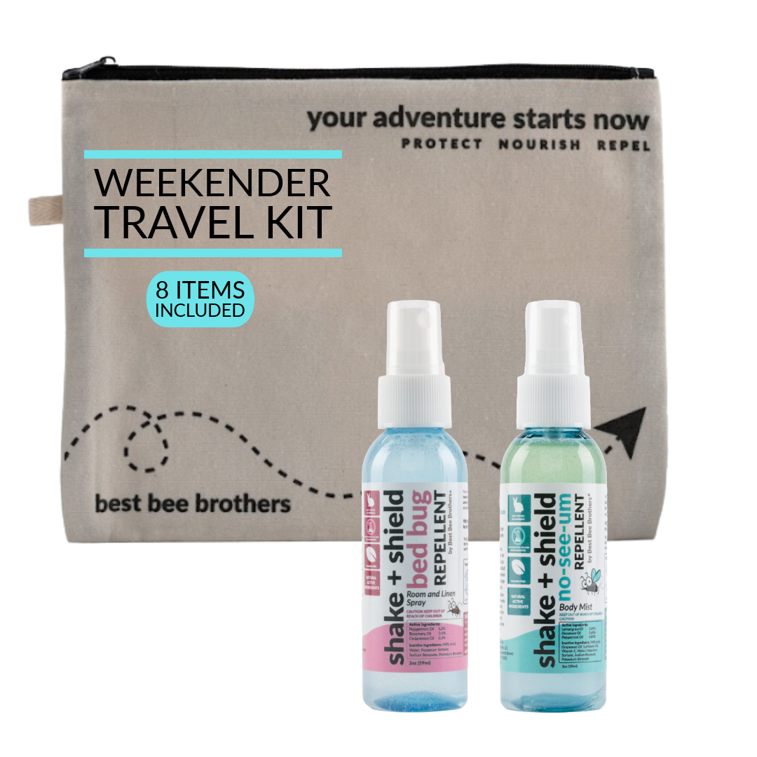 Shake & Shield Bed Bug and No-See-Um Repellent - The Weekender Adventure Kit (7 pcs)