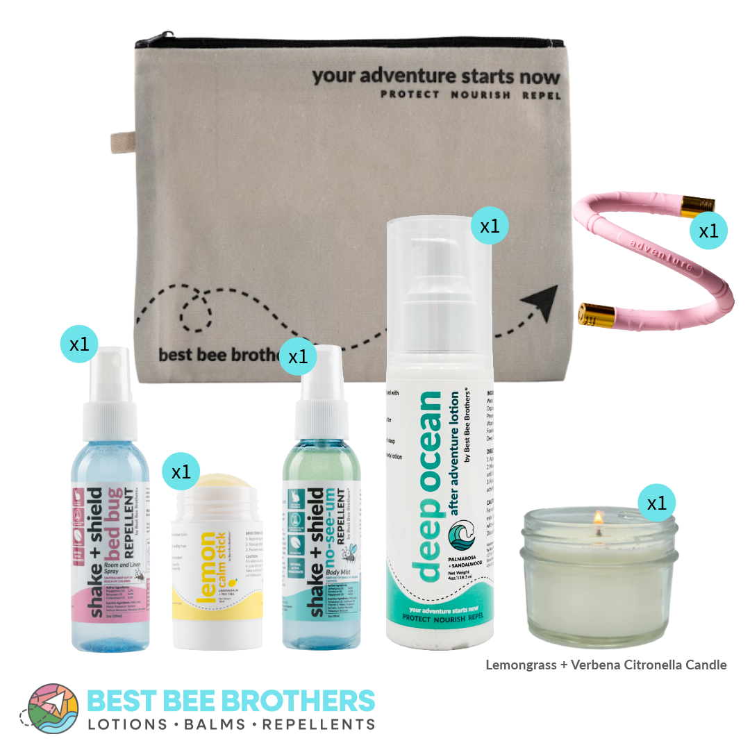 Shake & Shield Bed Bug and No-See-Um Repellent - The Weekender Adventure Kit (7 pcs)