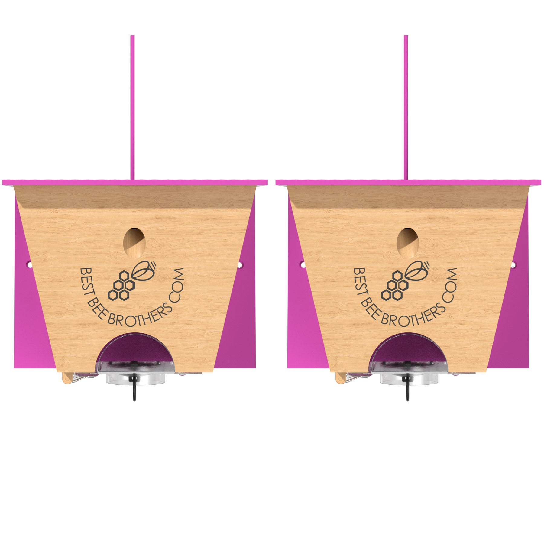 Carpenter Bee Turbo 2.0 with Bee Vault Trap: Pink Roof