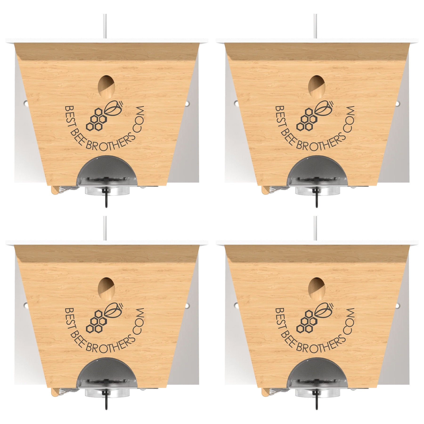 Carpenter Bee Turbo Trap 2.0 with Bee Vault - White Roof